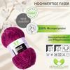 MeriWoolArt Chenille Yarn for Knitting and Crocheting, Violet, 100 g, 120 m view 3