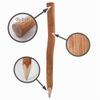 5 Aquagart Hazel Wood Posts for Picket Fences, 1.5 m, 6–9 cm Diameter view 2