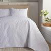 Serene Butterfly Garden Quilted Bedspread, 200 x 230 cm, White view 1