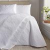 Serene Butterfly Garden Quilted Bedspread, 200 x 230 cm, White view 2