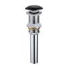 FQYEP Brass Pop-Up Sink Drain Assembly, 1 1/4 in, No Overflow, Chrome B view 1