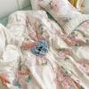 Brocade Velvet Bedding Set, French Country Style, Floral Print, Cotton, 4-Piece view 3