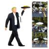 1:64 Miniature Race Medal Figures, Waiter and Manager Diorama Scene (Suitcase Red) view 3