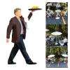 1:64 Miniature Race Medal Figures, Waiter and Manager Diorama Scene (Suitcase Red) view 4