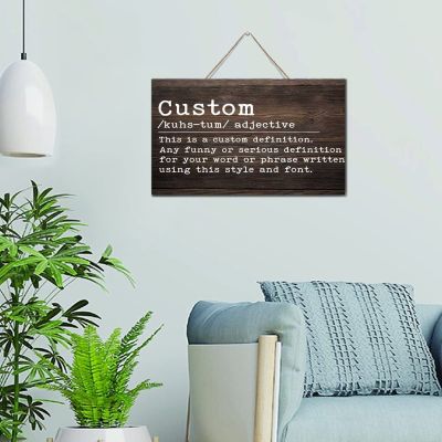 Personalized Rustic Wooden Hanging Sign