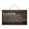 Personalized Rustic Wooden Hanging Sign view 2