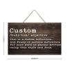 Personalized Rustic Wooden Hanging Sign view 3