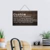 Personalized Rustic Wooden Hanging Sign view 4