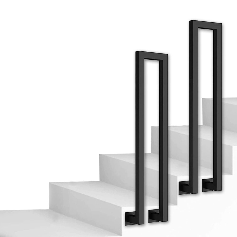 Industrial Handrail for 1-Step Stair Railings