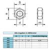 M4 Hex Bolts with Nuts and Washers, V2A Stainless Steel, DIN 933 (10, M4 x 22 mm) view 4