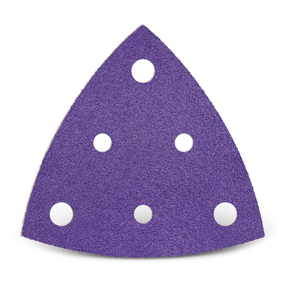 MENZER Titanium HD Sanding Sheets, 82 mm, 6-Hole (50 Pack), Grit 40