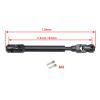RC Accessory CNC-Machined Metal High-Performance Driveshaft for 1/10 RC Crawler Cars, Black, 112–163 mm view 2