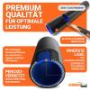 5-Piece FLEX Silicone Hose, 0–20° Bend Connector, 80 mm ID, Blue, 200°C view 4