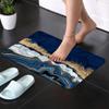Super-Absorbent Diatomaceous Earth Bath Mat, Blue Marble, 40 x 60 cm view 2