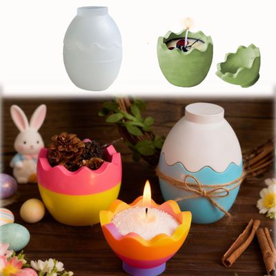 Easter Egg Silicone Molds with Lid