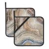 Onyx Stone Pale Blue Square Heat-Resistant Potholders, 2-Pack view 1