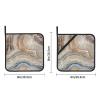 Onyx Stone Pale Blue Square Heat-Resistant Potholders, 2-Pack view 4