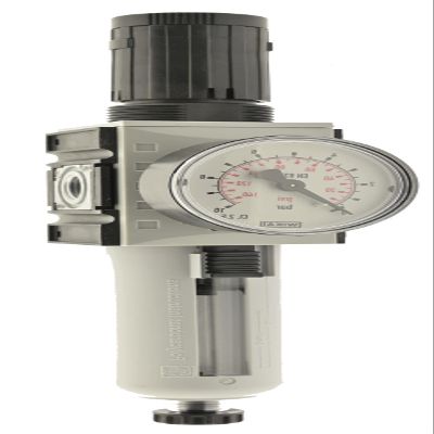 FUTURA Filter-Regulator, G 1", 0.5–16 bar, Series 4, Plastic Bowl with Guard, Automatic Drain