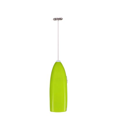 Electric Handheld Mini Mixer and Stainless Steel Coffee Frother, Green