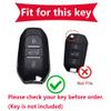 KUNIO TPU Key Fob Cover for Peugeot and Citroën, 3 Buttons, Silver B view 2