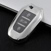 KUNIO TPU Key Fob Cover for Peugeot and Citroën, 3 Buttons, Silver B view 3