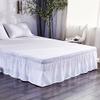 JZYSS Solid-Color Elastic Bed Skirt, Blue, 120 x 200 x 40 cm view 4