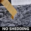 TABAYON Extra-Large Shag Area Rug, 2.4 x 3.6 m, Gray, Indoor, Ultra-Soft Plush, Non-Slip, Faux Fur view 4
