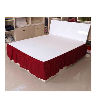 JZYSS Pleated Bed Skirt with Elastic Band, King Size, 180 x 200 cm