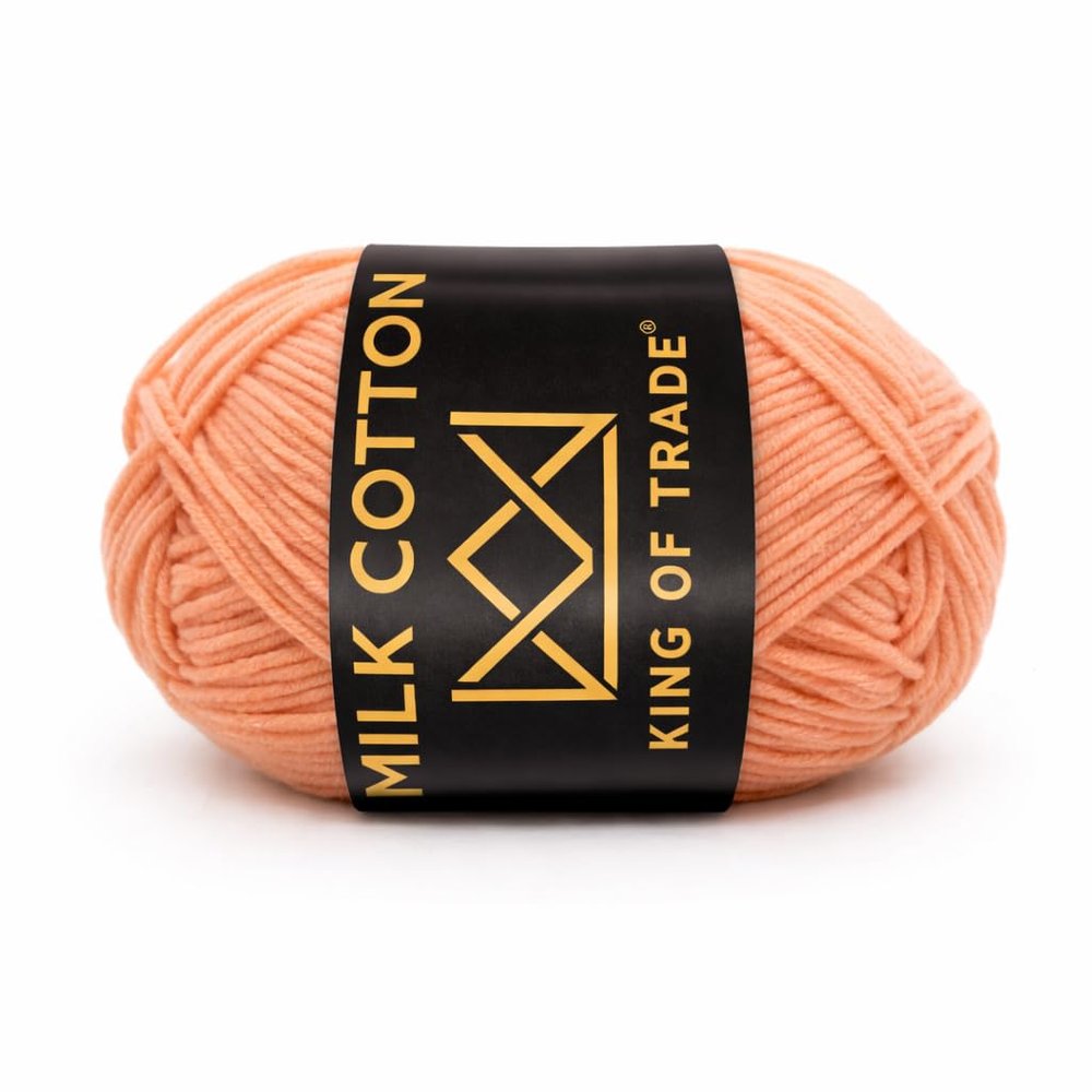 Milk Yarn Baby Yarn Chenille Macramé School Yarn for Crochet & Knitting, 100 m, 50 g, 3-Pack, Salmon