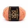 Milk Yarn Baby Yarn Chenille Macramé School Yarn for Crochet & Knitting, 100 m, 50 g, 3-Pack, Salmon view 1