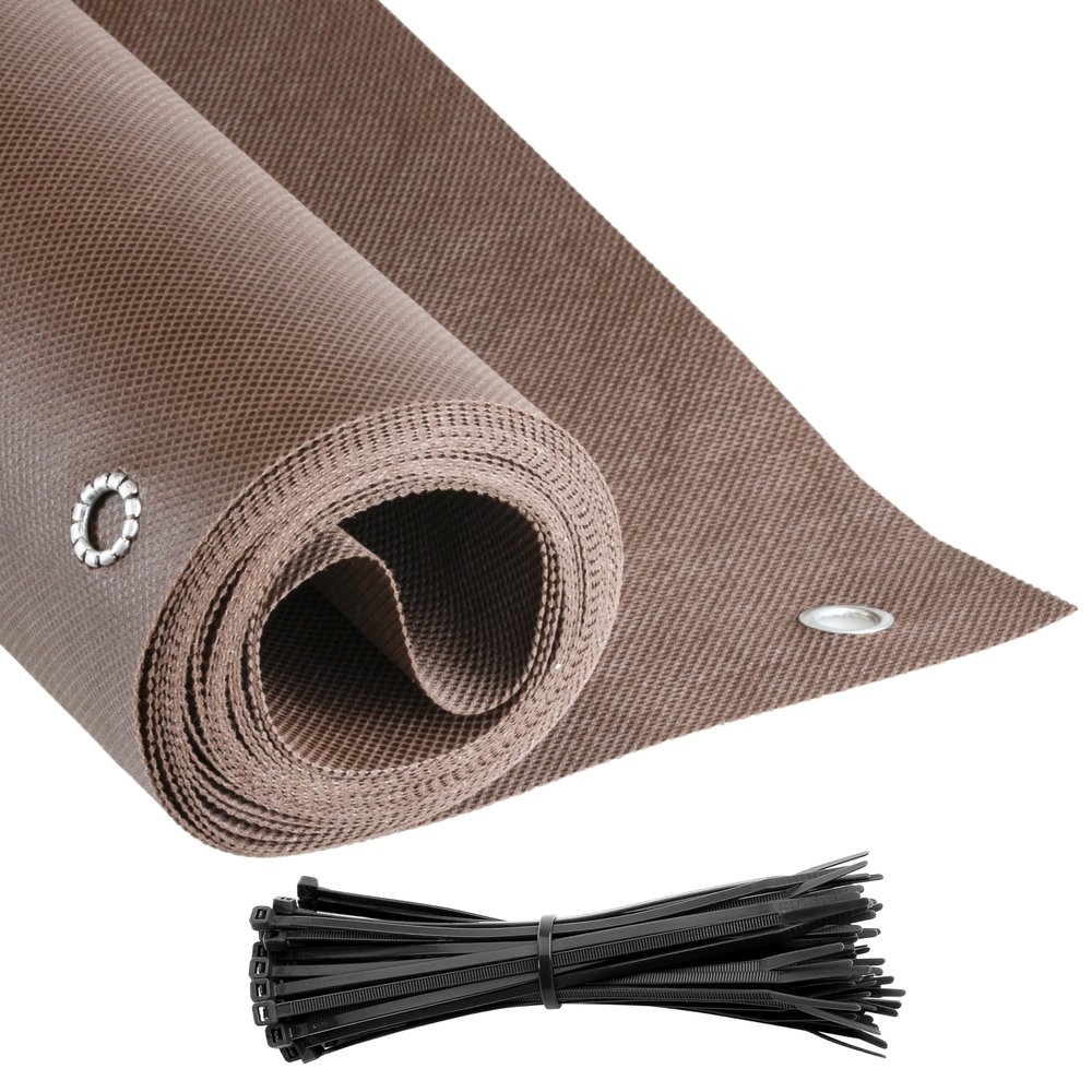 COVER IT Balcony Privacy Screen 95 x 200 cm Brown