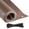 COVER IT Balcony Privacy Screen 95 x 200 cm Brown view 1