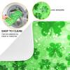 Polyester Dish Drying Mat, Absorbent, 40.6 x 45.7 cm, Green Glitter Shamrock view 3