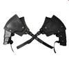Jiumaocleu Men's Medieval Steampunk PU Leather Shoulder and Chest Armor view 1