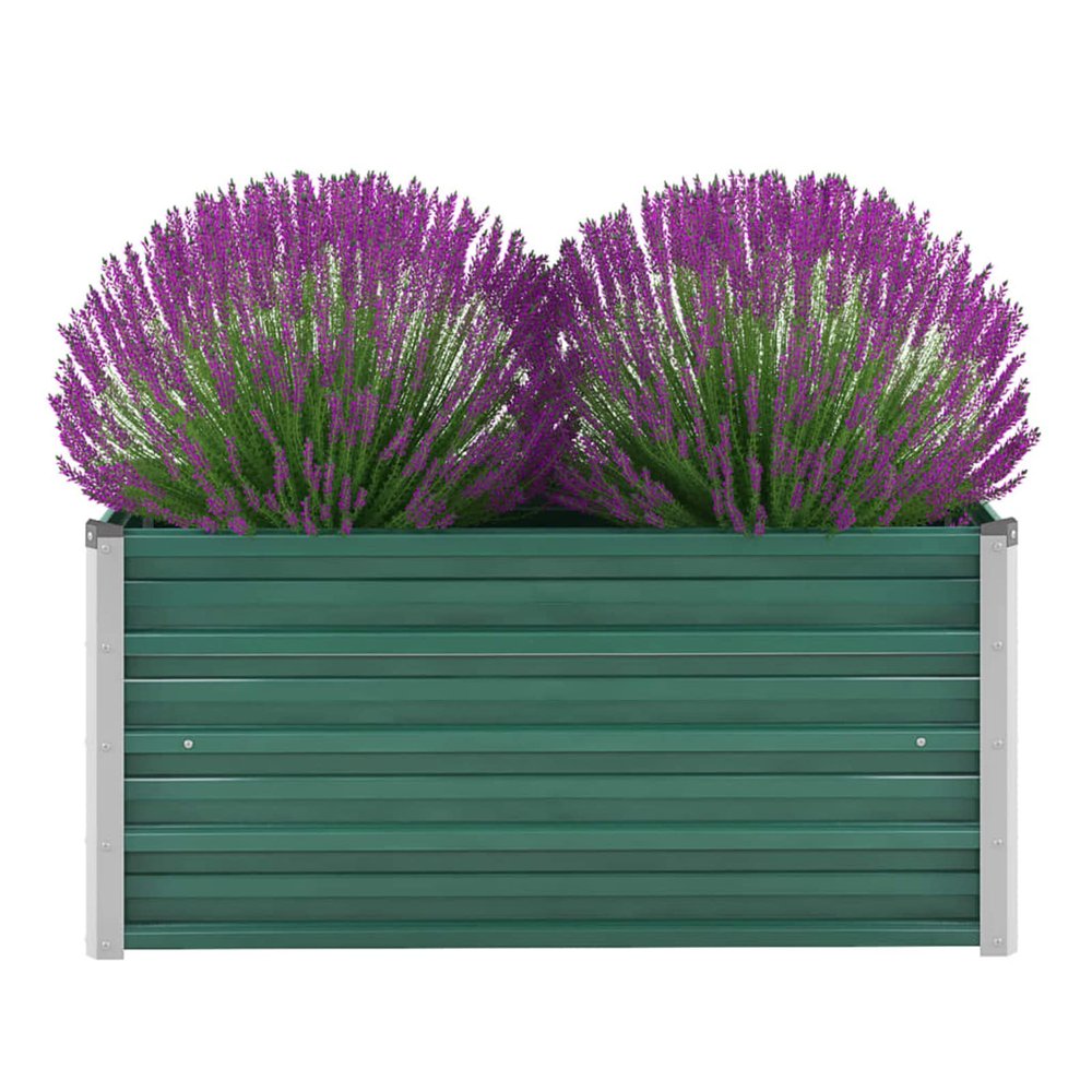 Yolola Green Metal Raised Garden Bed, 100 x 40 x 45 cm