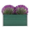 Yolola Green Metal Raised Garden Bed, 100 x 40 x 45 cm view 1
