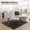 bm O-Series Height-Adjustable Desk 80 x 80 cm, Oak, White Frame view 4