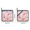 Square Heat-Resistant Pot Holders with Pink Christmas Ornament Print, 2-Piece Set view 4