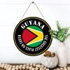 The Greatest Place on Earth Is Guyana Wooden Door Sign, Patriotic Guyana Flag Plaque, 30 x 30 cm view 2