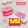 Collapsible Food Storage Containers with Airtight Lids, 1.2 L, Set of 4 view 2