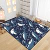 Gray Cute Shark Rug for Kids, Cartoon Ocean Life Design, 1.2 x 1.5 view 3