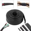 MOZTO 1-Piece Black Insulated Braided Sleeve for Home and Garden, 1/2/4/6/8/10/12/16/18/20/25/35/50 mm, Tight Wire Cable Protective Sleeve (Color: 16 mm, Size: 10 m) view 4