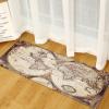 TFLABS Non-Slip Kitchen Mat, Vintage Map Design, Washable Microfiber Rug with Rubber Backing, 50 x 80 cm view 1