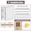 Wooden Saloon Swinging Door with Self-Closing Hinges, W65 x H90 cm view 4