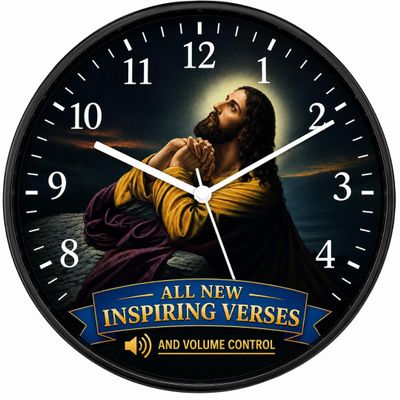 The Prayer Clock, 10 in, Black