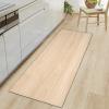 TFLABS Yellow & Stripe Non-Slip Kitchen Runner, 50 x 140 cm view 1