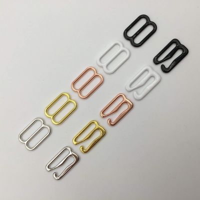 10 Sets of Bra Hooks and Sliders, Strap Adjusters and Buckles, 5 Colors