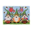 ROCKY&CHAO Latch Hook Rug Kit, DIY Rug-Making Set, 60 x 40 cm, Three Old Dwarfs view 1