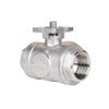MOZTO 1-Piece Three-Way Pneumatic High-Platform Ball Valve, Stainless Steel, Female Thread, DN8–25 (DN8, L-Type) view 3