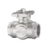 MOZTO 1-Piece Three-Way Pneumatic High-Platform Ball Valve, Stainless Steel, Female Thread, DN8–25 (DN8, L-Type) view 4